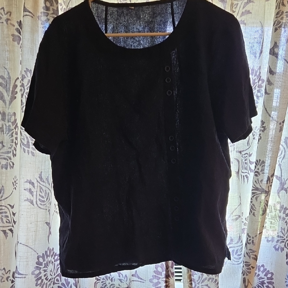 Black Boxy Relaxed T-Shirt